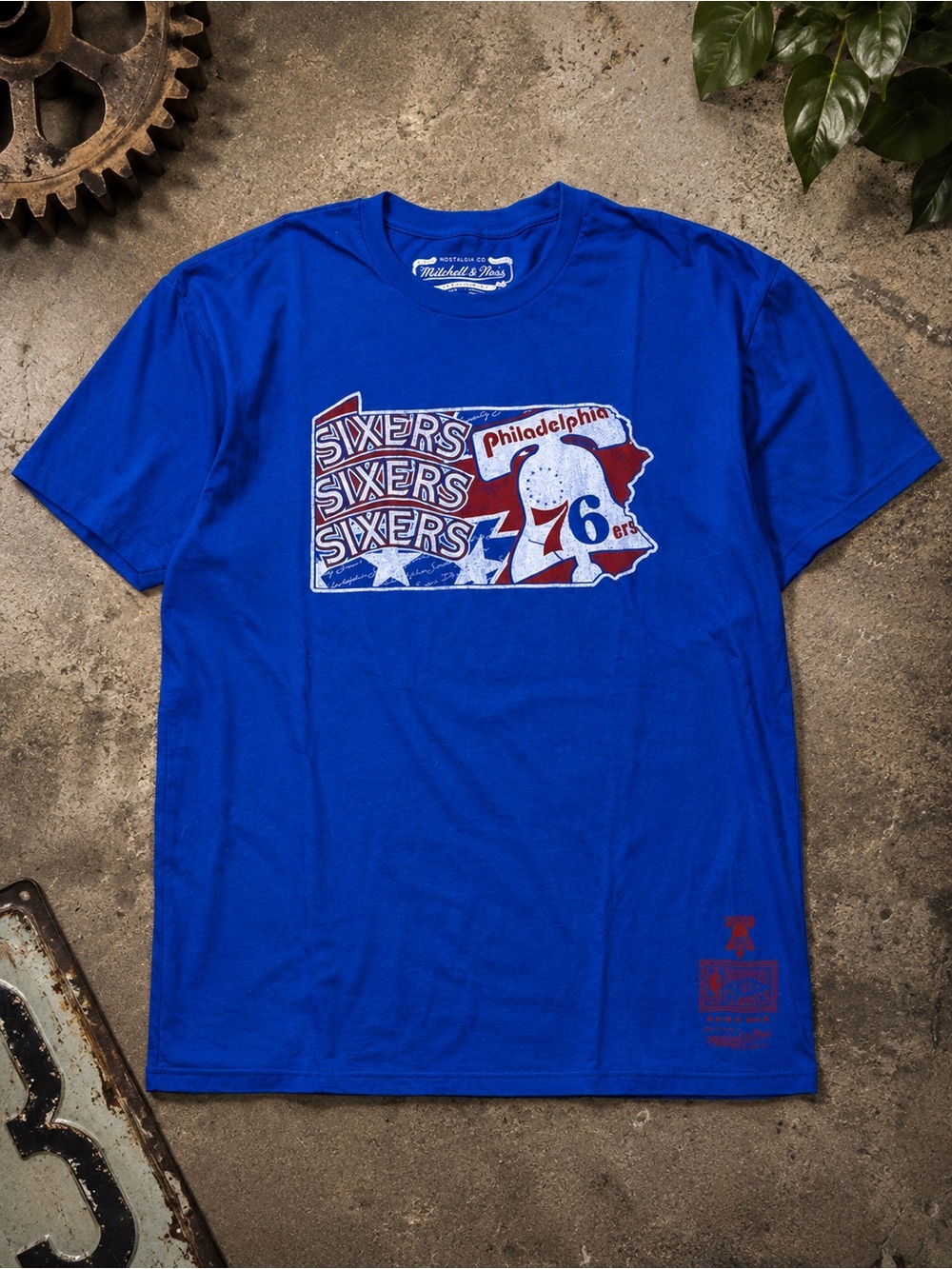 Mitchell & Ness Philadelphia Sixers State Pride Tee – XL – Vintage Feel